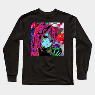 cat girl glitch ☆ Long Sleeve T-Shirt